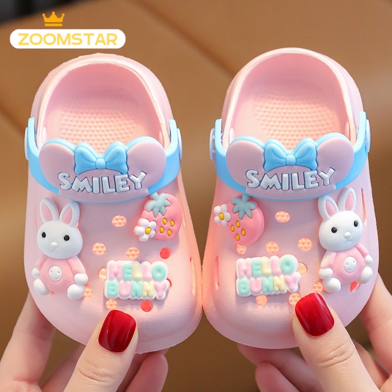 ZOOMSTAR dép bé gái dép cho  bé gái Mềm mại và thoải mái xuất hiện thời trang 2023 NEW STYLE RTX23936NT 38Z230923