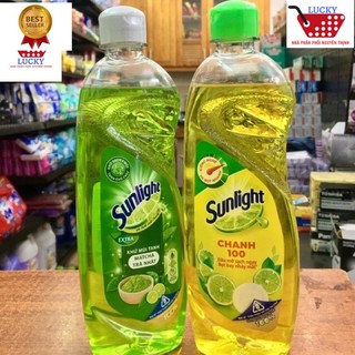 Chai nước rửa chén SUNLIGHT (400g) Trà xanh Matcha/Chanh/ Lô Hội
