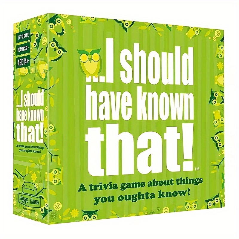 Trò chơi trivia, tôi nên biết điều đó! Bộ Trò Chơi Thẻ Bài quiz Vui Nhộn