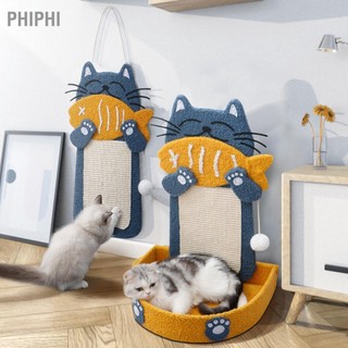 PHIPHI Cat Scratcher Sisal mài móng vuốt Mèo dễ thương Scratch Pad Đồ chơi cho mèo con