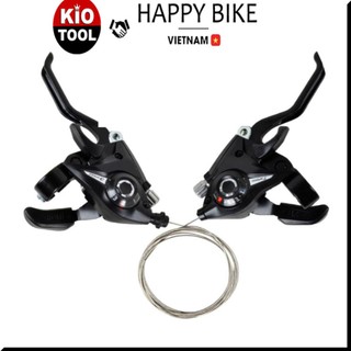 Bộ tay đề tay phanh xe đạp Kiotool bấm 3x7 Speed