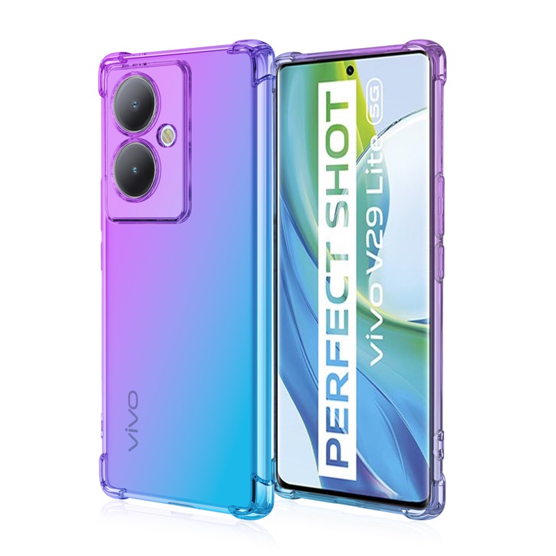 Ôp Điện Thoại tpu Dẻo Trong Suốt Hai Màu Độc Đáo Cho vivo y78 plus v29 lite y36 4g y200 x100 pro 5g s17e Vỏ