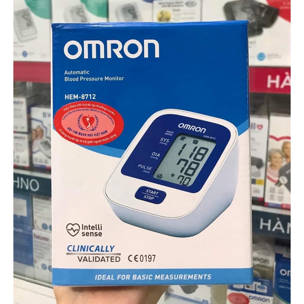 [ Bảo hành 5 năm] Máy đo huyết áp bắp tay tự động OMRON HEM 8712 - 01 bộ