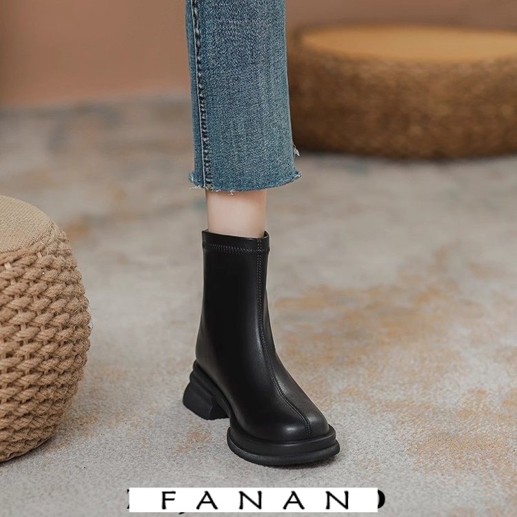 FANAN giày nữ boot nữ Thời trang Cá Tính Cho Nữ Phong cách Linh hoạt Đa dạng Đẹp mắt FSX23A0UGW 43Z231025