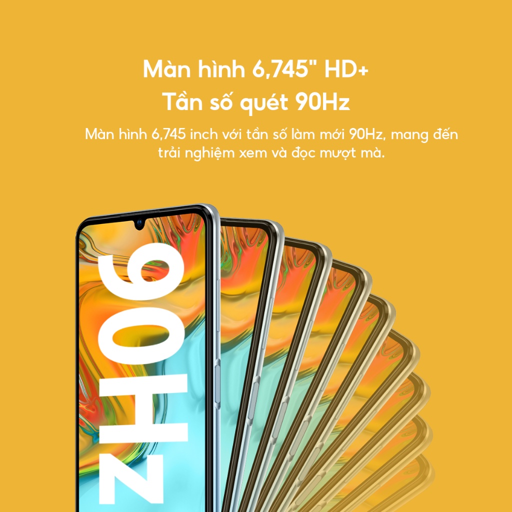 Điện Thoại ZTE Blade A72 | 5GB(3GB+2GB)/128GB | 6.75'' HD+ | 90HZ | 5130mAh - 22.5W | 3 Camera | Hàng Chính Hãng