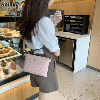 Túi đeo chéo họa tiết sọc caro thời trang hàn quốc