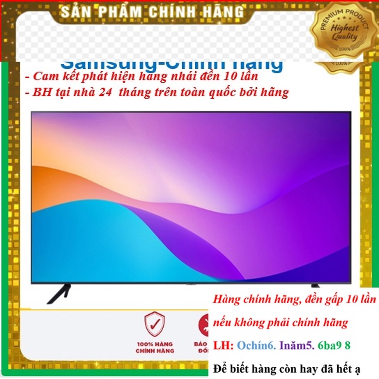 SALE_ Smart Tivi Samsung 43 Inch 4K UHD UA43AU7000KXXV -