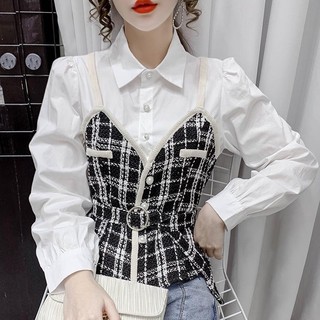 Áo Sơ Mi Kẻ Sọc Ca Rô Dài Tay Phong Cách Cổ Điển Thời Trang Hàn Quốc Dành Cho Nữ 2023