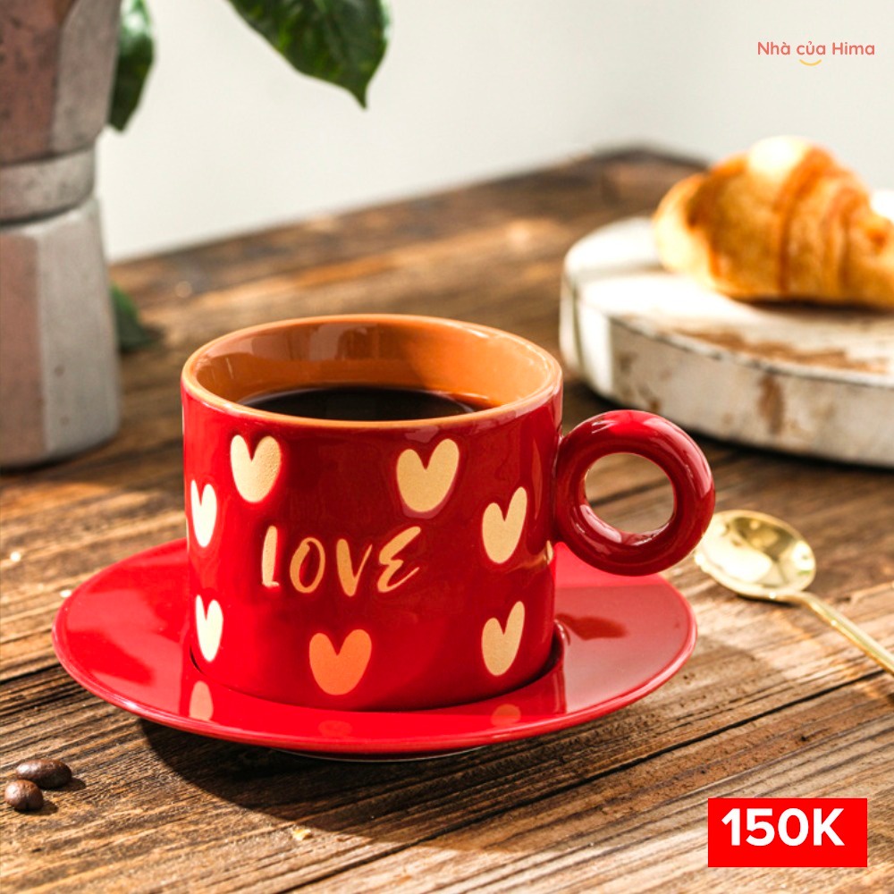 Cốc sứ uống trà cafe cao cấp làm quà tặng , quà tặng noel