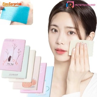 Set 100 / 50 tờ giấy thấm dầu làm sạch da mặt chiết xuất trà xanh
