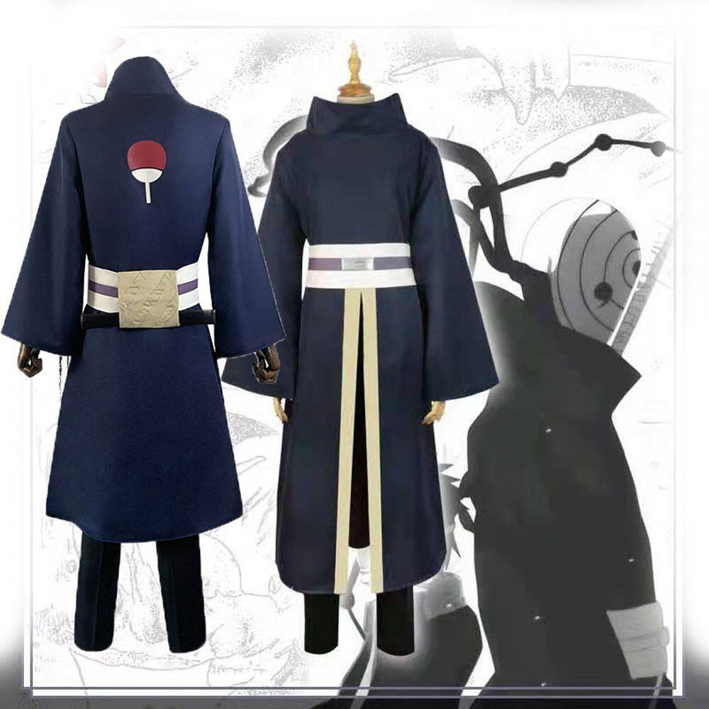ANIME FAN Đảng Quần Áo gió Vành đai Uchiha Obito NARUTO Cosplay Trang Phục Halloween