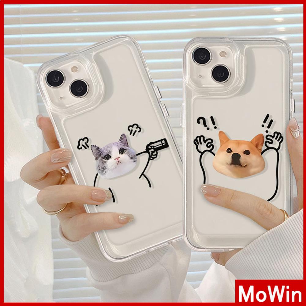 Mowin - Ốp lưng Ốp điện thoại Ốp iphone 15 pro max Ốp Lưng TPU Trong Suốt Mềm Nút Mạ Điện Bảo Vệ Cam