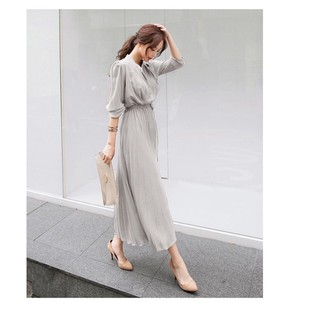 Đầm voan xếp li tay lỡ thanh lịch Xiny D182230