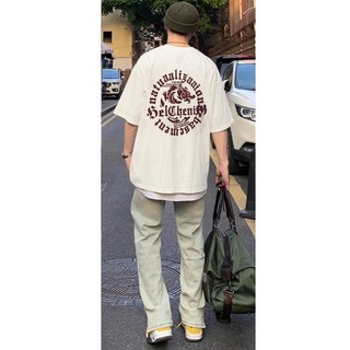 NRVP Áo Thun 100% Cotton Tay Ngắn Cổ Tròn Dáng Rộng Kích Thước Lớn Unisex In Chữ New Year 2024