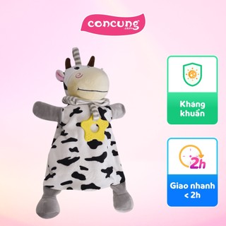 Thú xỏ tay kèm lục lạc, gặm nướu hình bò sữa
