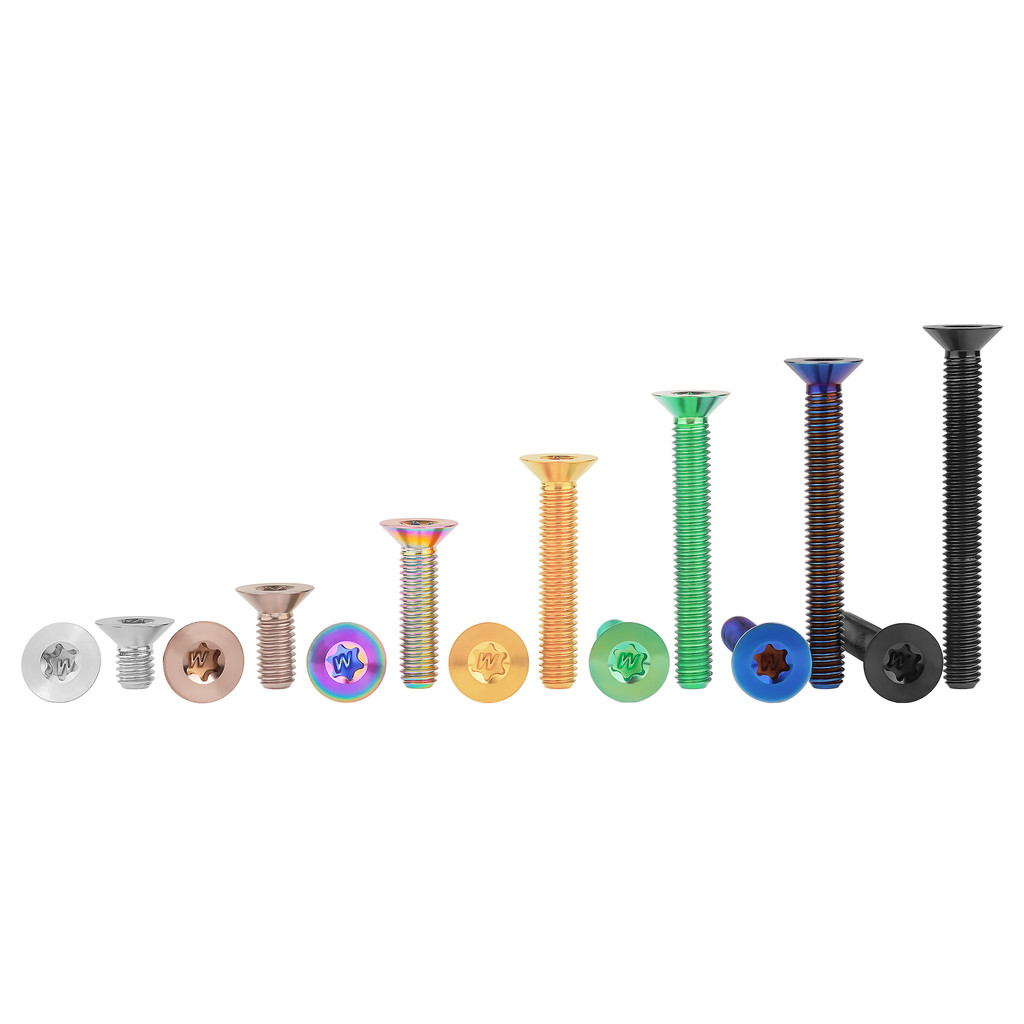 Wanyifa Titan Bu Lông M6x10-60mm Bên Trong Torx Countersunk Bu Lông Cho Kính Chắn Gió Rizoma Chân Bàn Đạp Chân Chân Chân Chân Đế