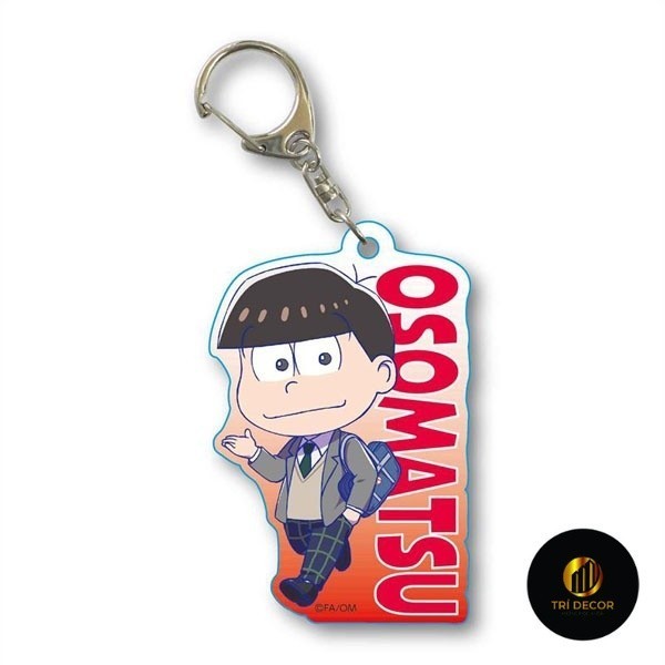 Móc khóa Osomatsu-san Osomatsu Karamatsu Choromatsu Todomatsu Ichimatsu Phụ kiện trang trí túi xách 