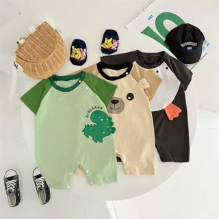 Bộ body ngắn tay bodysuit Babyshop88vn cho bé trai bé gái M6.2.25-1 Jumpsuit Mẫu Khủng Long
