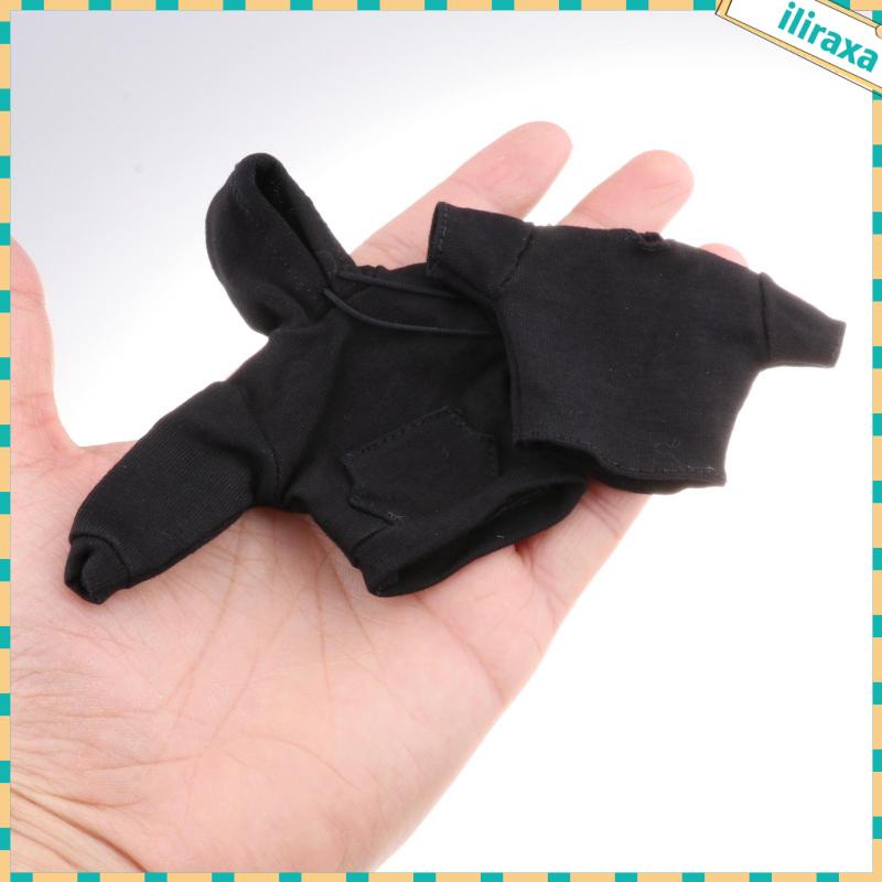 Set 3 Mô Hình Nhân Vật Nam Mặc Áo Nỉ Màu Đen 12inch Tỉ Lệ 1: 12