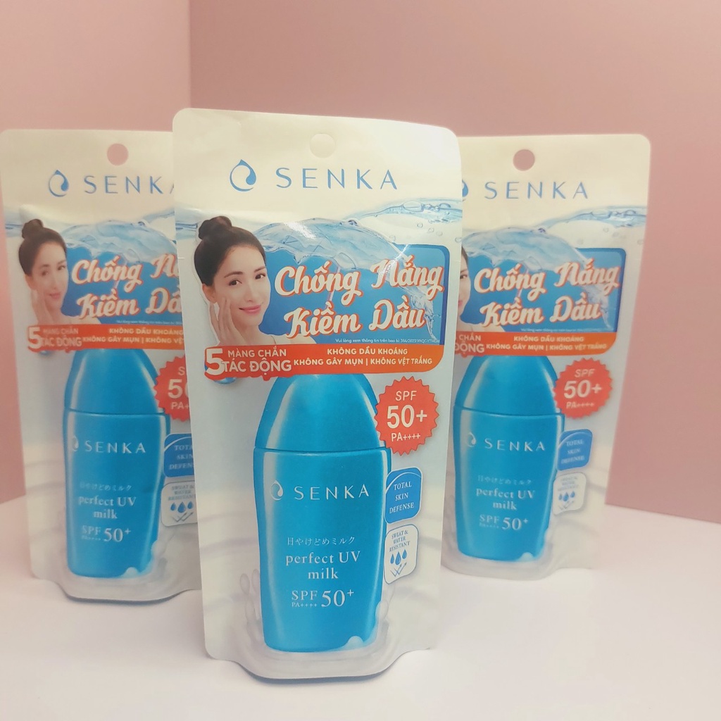 Kem chống nắng Senka dạng sữa, gel chống nắng senka - Doris Beauty