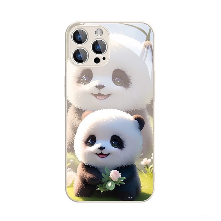 Ốp Điện Thoại Họa Tiết Gấu Trúc Hoạt Hình Cho iphone 13 new 12 premium 11 cute 8 plus xsmax 14promax xr