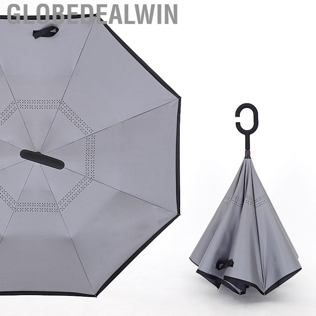 Globedealwin Trọng lượng nhẹ của sợi ô ngược đôi đảo ngược với tay cầm hình chữ C