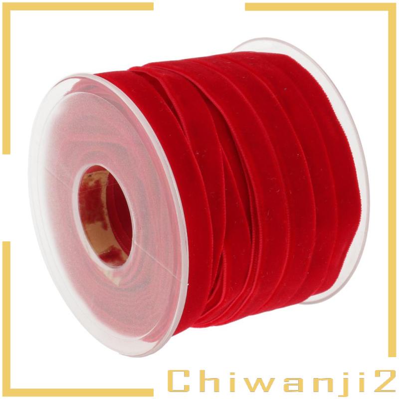 Cuộn Dây Ruy Băng Nhung 20 yard 10mm Trang Trí Tiệc Cưới