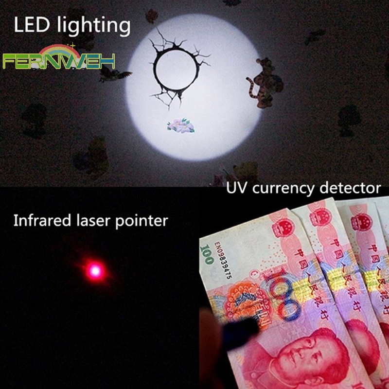 Đèn Pin usb mini Bằng Hợp Kim Nhôm 3 Trong 1 Tiện Dụng