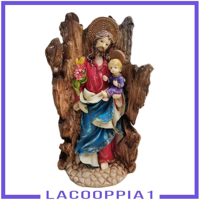 Tượng Công Giáo Nhỏ Bằng Nhựa resin Kích Thước 8.66 "Để Bàn Trang Trí