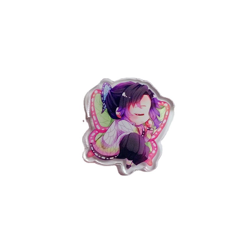 Ghim Cài Áo Bằng acrylic Họa Tiết Hoạt Hình demon slayer Độc Đáo