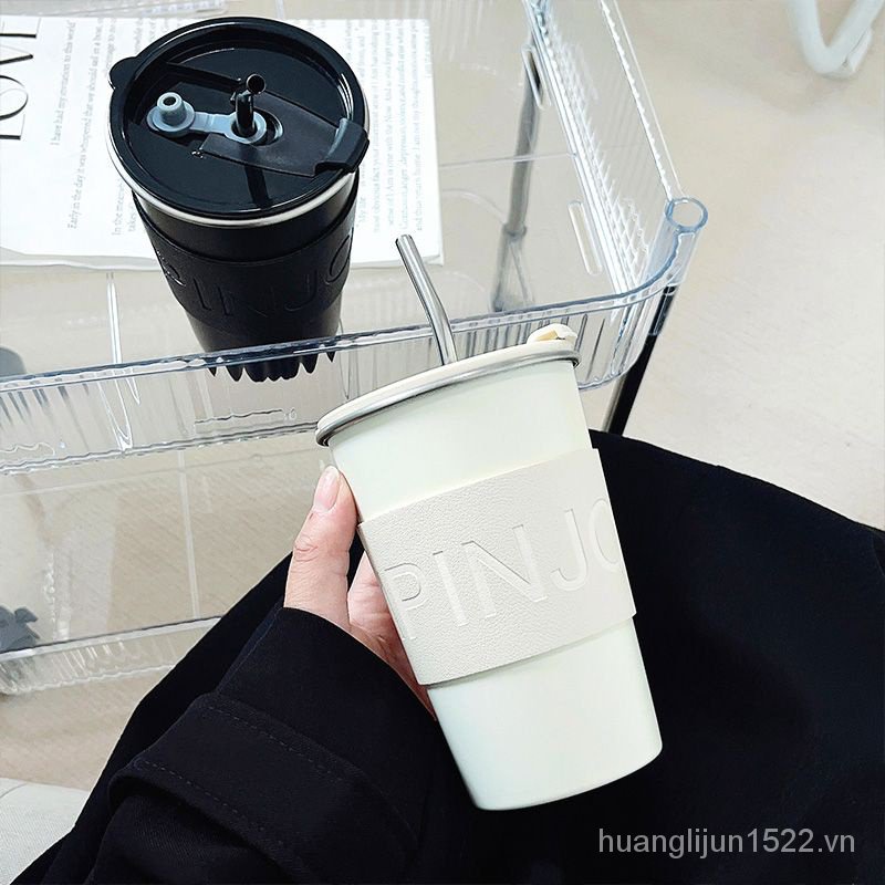 Cốc Nước Cầm Tay Bằng Thép Không Gỉ Sang Trọng 2023