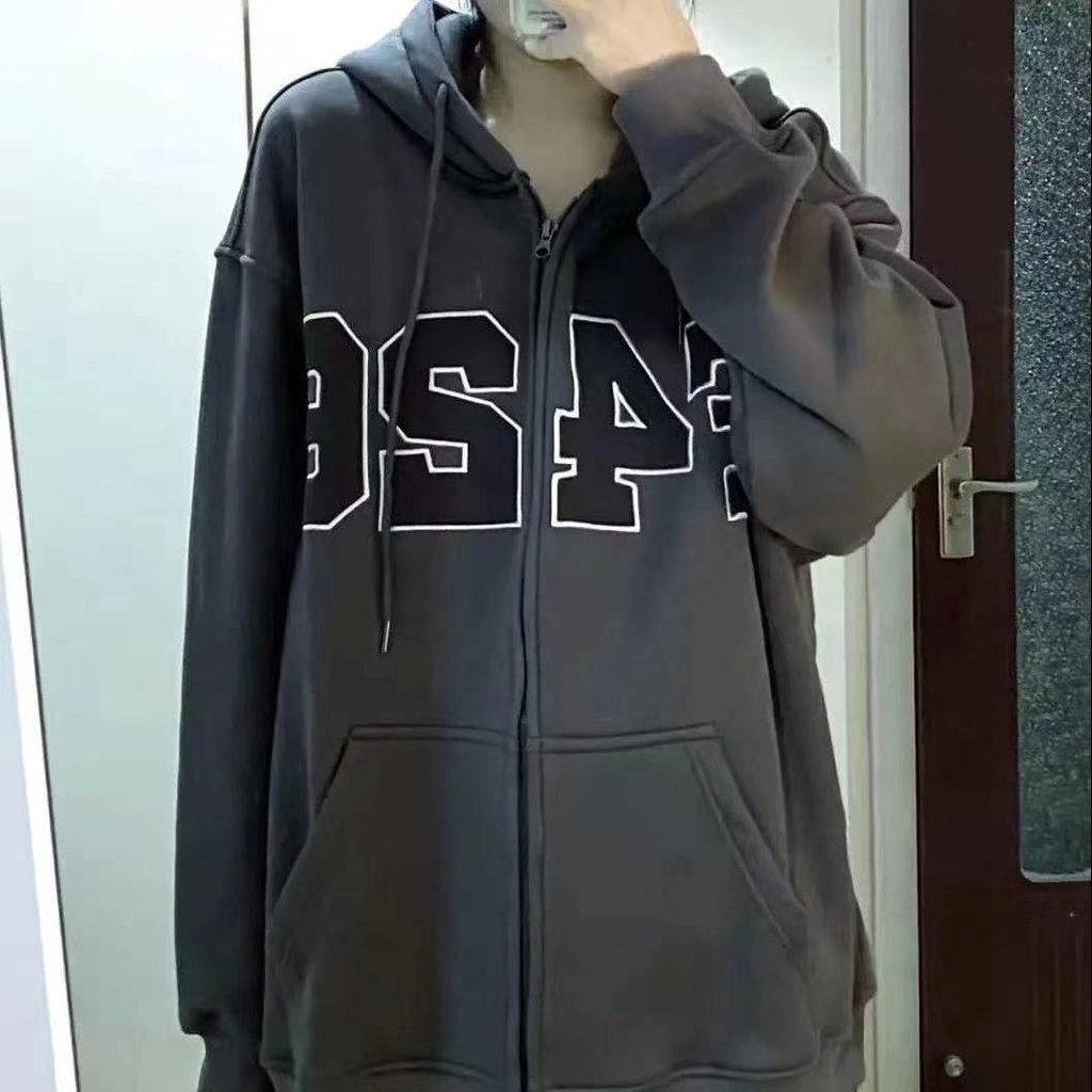 Áo Khoác Khóa Kéo Phong Cách Hàn Quốc Thời Trang Thu Đông Mới Cho Nữ