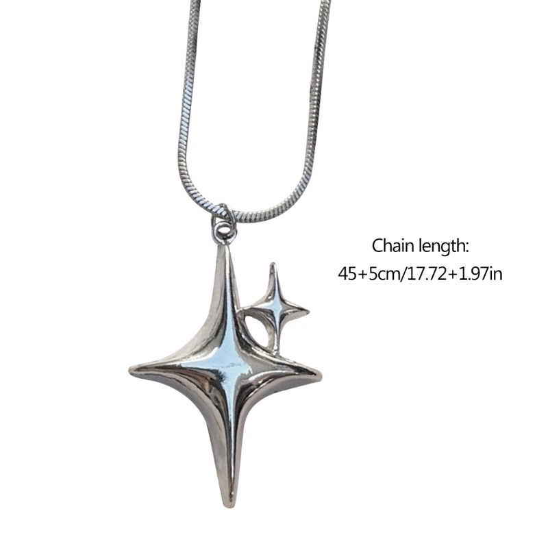 Vòng cổ Dạng Chuỗi Hình Ngôi Sao coo Phong Cách hip hop y2k awn Cho Nữ