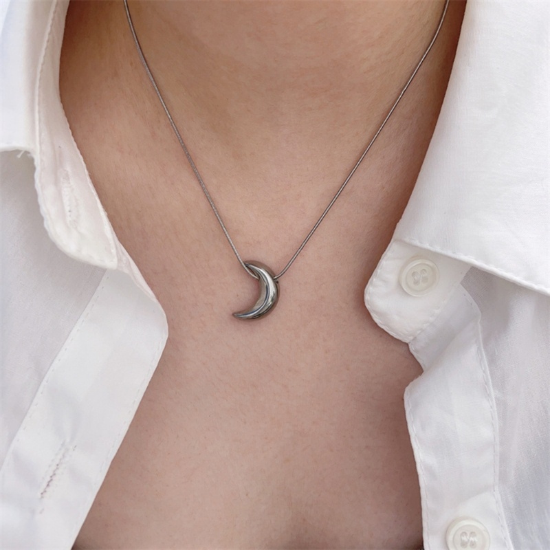 Vòng cổ Xương Rắn Xương Rắn Ngôi Sao Mặt Trăng Ngôi Sao Năm Cánh Phong Cách retro