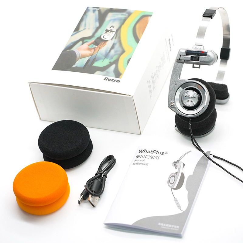 Whatplus Tai Nghe bluetooth 5.2 Không Dây Âm Thanh hifi hd Tích Hợp mic Giảm Tiếng Ồn Cho koss porta pro