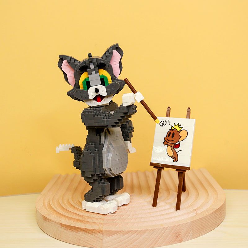 Đồ Chơi Lắp Ráp Mô Hình Nhân Vật tom Và jerry