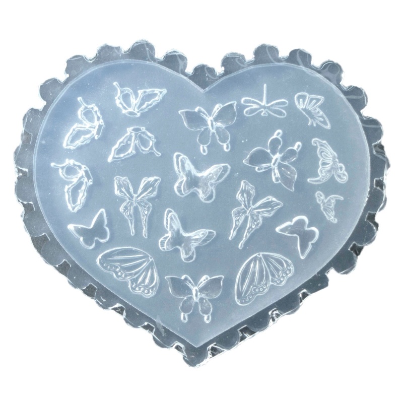 California Khuôn silicone Dập Nổi Hình Bướm 3d Trang Trí Móng Tay Nghệ Thuật