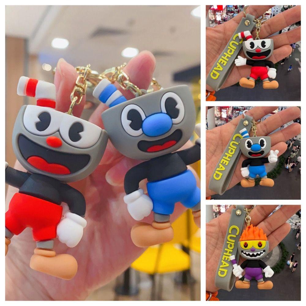 Mmluck cuphead Móc Khóa Đồ Chơi Bằng pvc Mặt Dây Chuyền Thần Cupid Vui Nhộn Thời Trang hobby