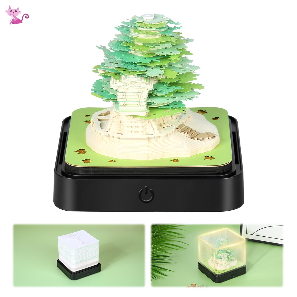 Thời Trang Lịch Giấy Ghi Chú Để Bàn Hình Cây 3d