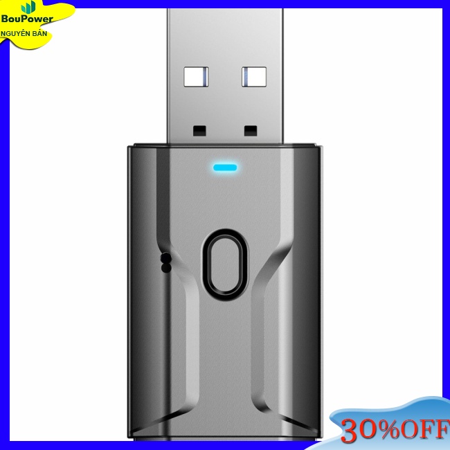 Boupower usb Nhận Tín Hiệu bluetooth 5.0 4 Trong 1 jack Cắm 3.5mm aux rca
