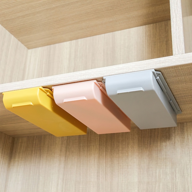 Hộc dán ngăn bàn, ngăn kéo bàn mini để bút thước Văn Phòng Phẩm, ngăn kéo bàn trang điểm-BOMME