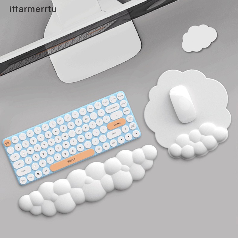 Đệm Kê Cổ Tay Khi Dùng Chuột Bằng Cao Su pu Chống Trượt Hình Đám Mây