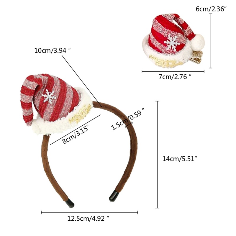 California Băng Đô Cài Tóc Hóa Trang Giáng Sinh 2023