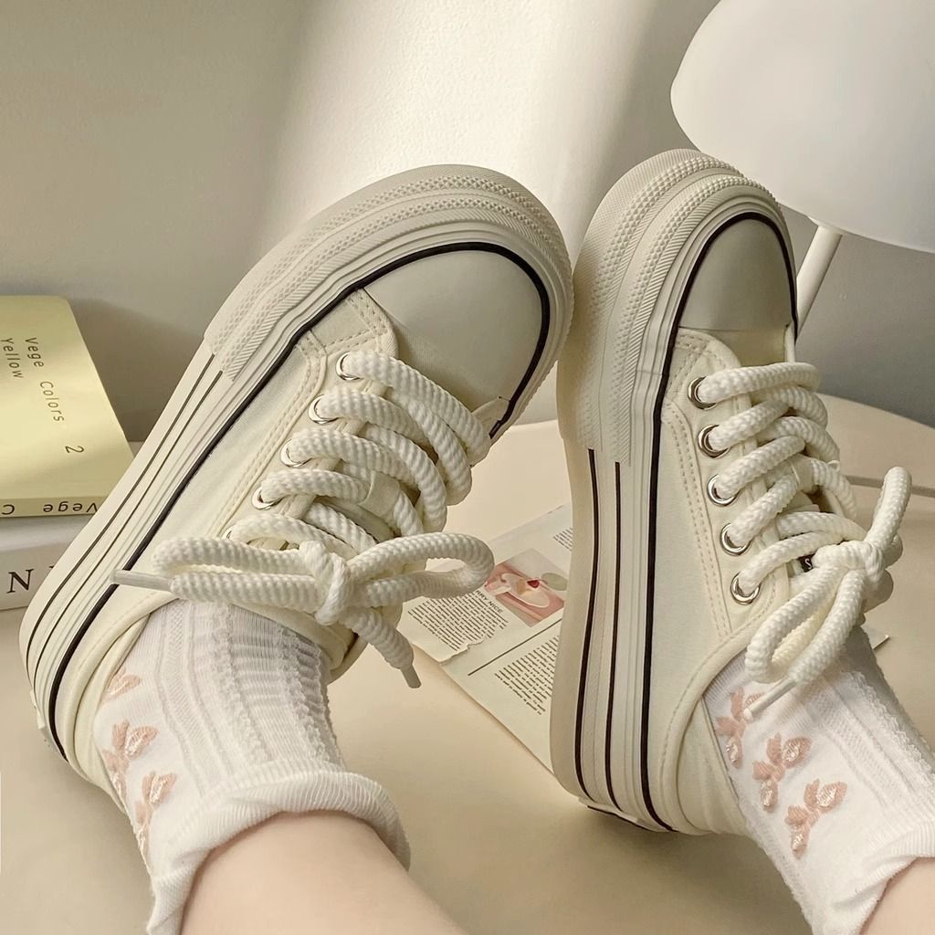 Giày Lười Vải canvas Đế Dày Hai Lớp Thoáng Khí Phong Cách Mới 2023