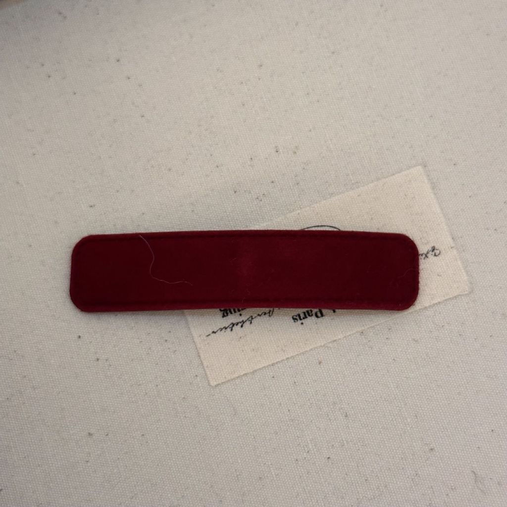 Kẹp Tóc Nhung Hình Vuông Kiểu Dáng Đơn Giản Hợp Thời Trang