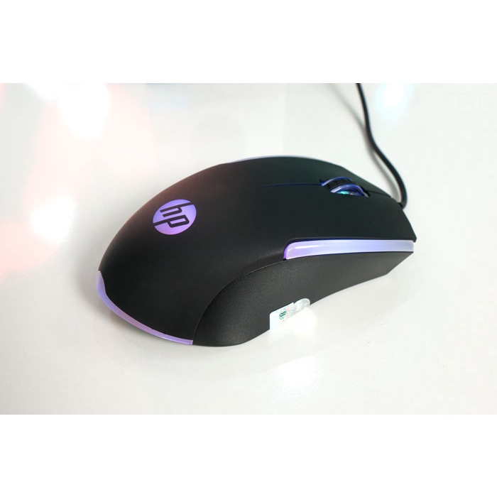 Chuột quang máy tính có dây HP M160 màu đen có đèn led