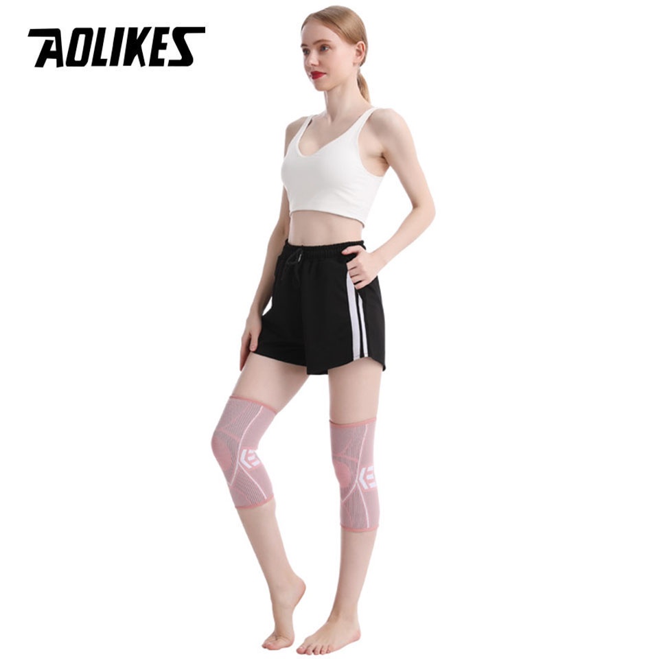 Aolikes 1 Cặp Đệm Bảo Vệ Đầu Gối Hỗ Trợ Tập yoga / Thể Thao / Chạy Bộ / Đạp Xe Dành Cho Nam Và Nữ