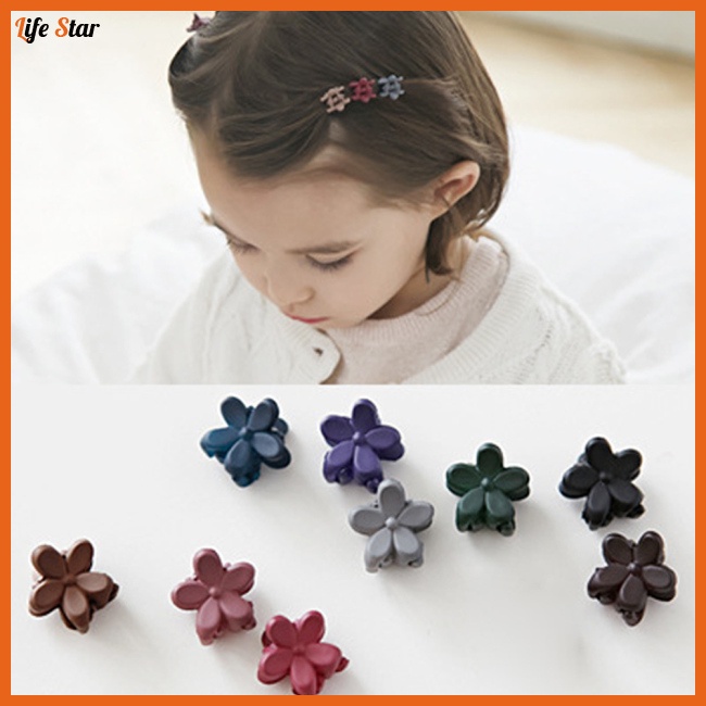 Kẹp Tóc Màu Trơn Chống Trượt Hình Hoa Hoạt Hình Dễ Sử Dụng