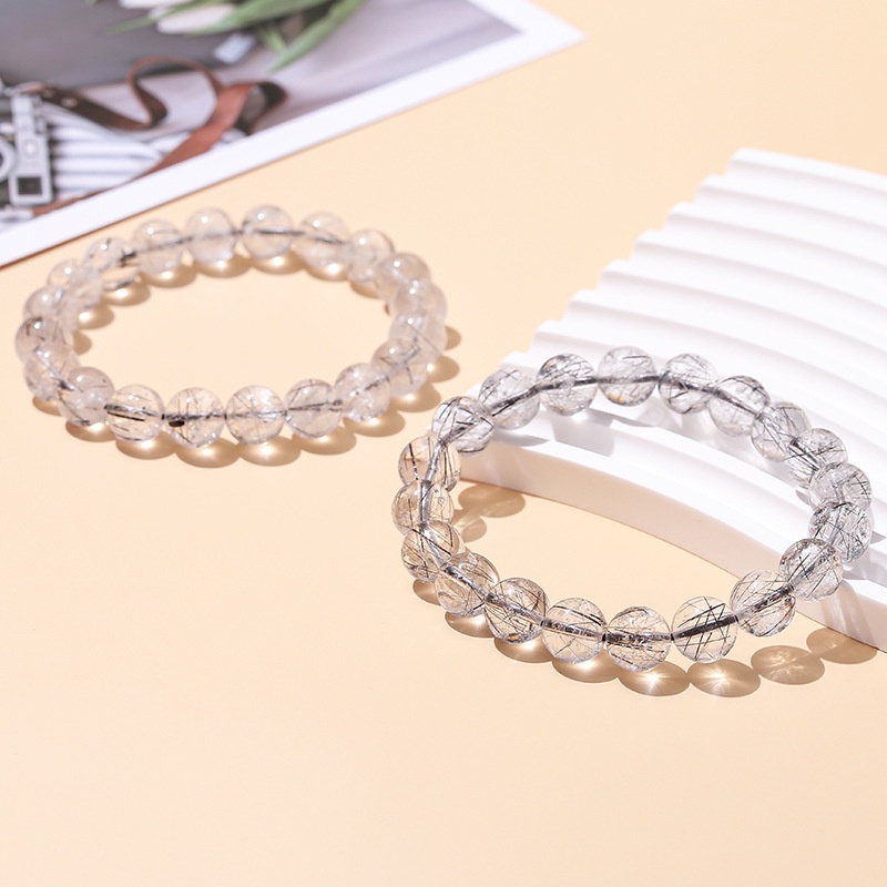 Vòng Đeo Tay Bằng Titan Màu Đen Đơn Giản Thời Trang Cho Nam Và Nữ