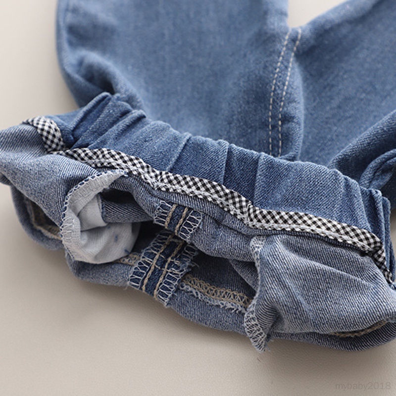 Set Đồ 2 Món Gồm Áo hoodie cotton Tay Phồng Đính Ngọc Trai + Quần Jean Lưng Thun Cho Bé Gái